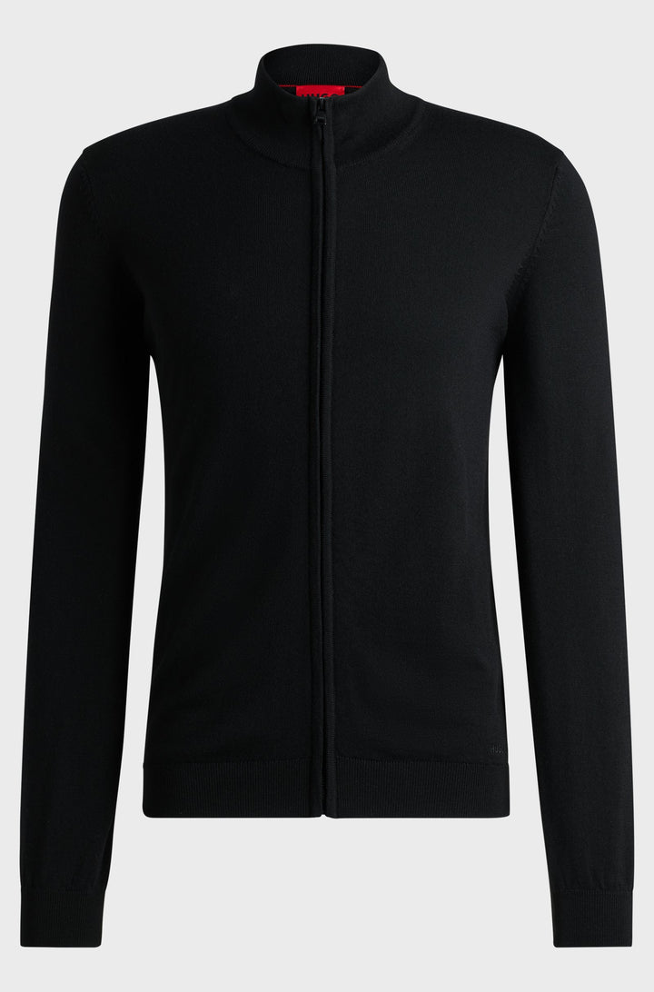 HUGO Casual Jackets Regular Fit in Wool - SAN JORGE-M 10243206 01-50474193- Concorde Fashion#color_black-001