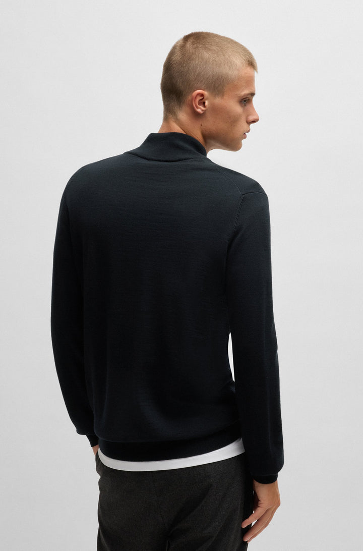 HUGO Casual Jackets Regular Fit in Wool - SAN JORGE-M 10243206 01-50474193- Concorde Fashion#color_navy-410