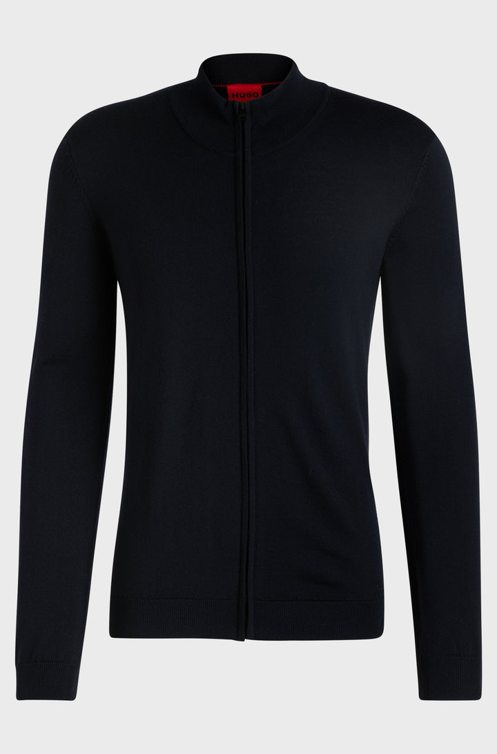 HUGO Casual Jackets Regular Fit in Wool - SAN JORGE-M 10243206 01-50474193- Concorde Fashion#color_navy-410