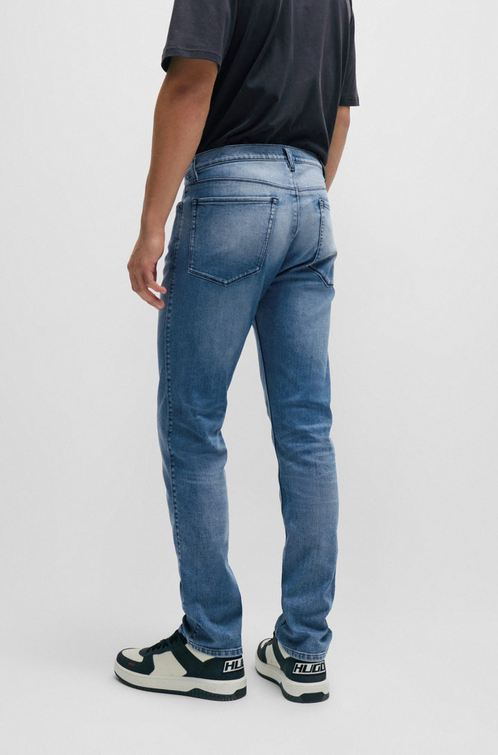 HUGO Slim Fit Jeans in Cotton Mix - HUGO 708 10243508 13-50507865- Concorde Fashion#color_blue-423