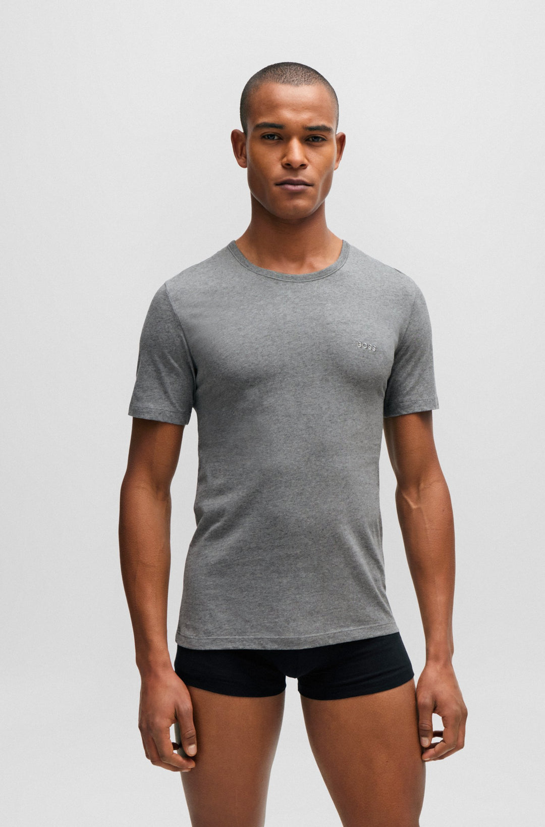 BOSS Regular Fit T-Shirts in Cotton - TSHIRT RN 3P CLASSIC 10243514 01-50475284- Concorde Fashion#color_assorted-999