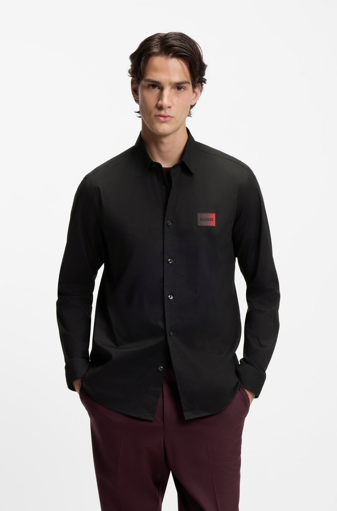 HUGO Casual Shirts Relaxed Fit - EMERO 50555786- Concorde Fashion#color_black-001