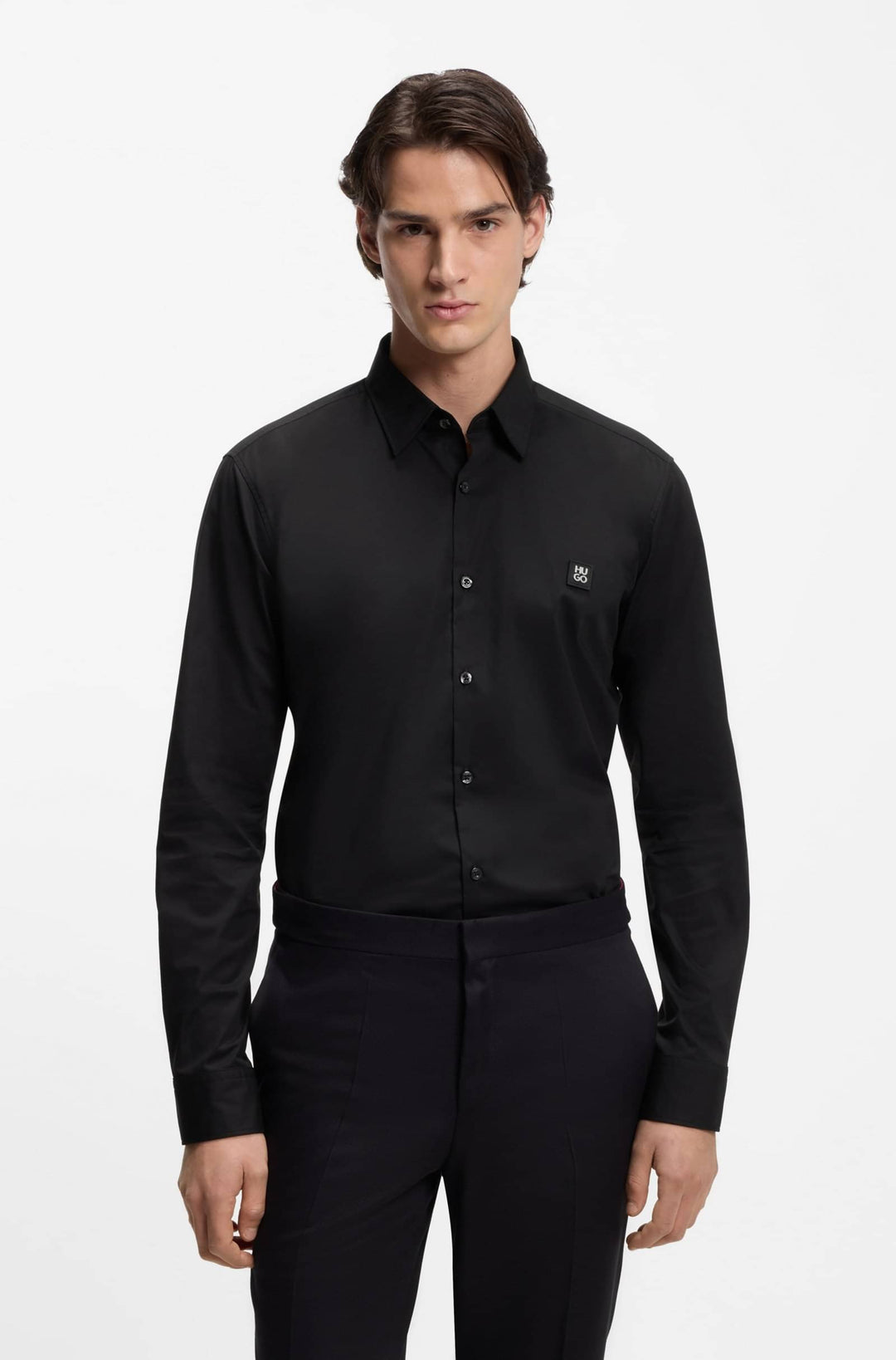 HUGO Casual Shirts Slim Fit - ERMO 50505315- Concorde Fashion#color_black-001