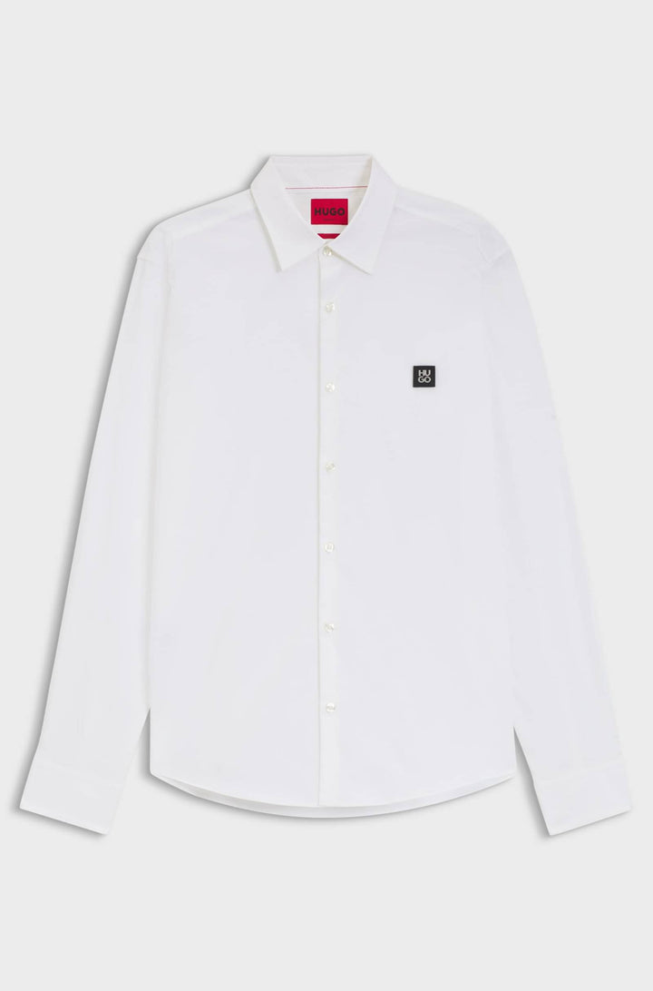 HUGO Casual Shirts Slim Fit - ERMO 50505315- Concorde Fashion#color_white-199