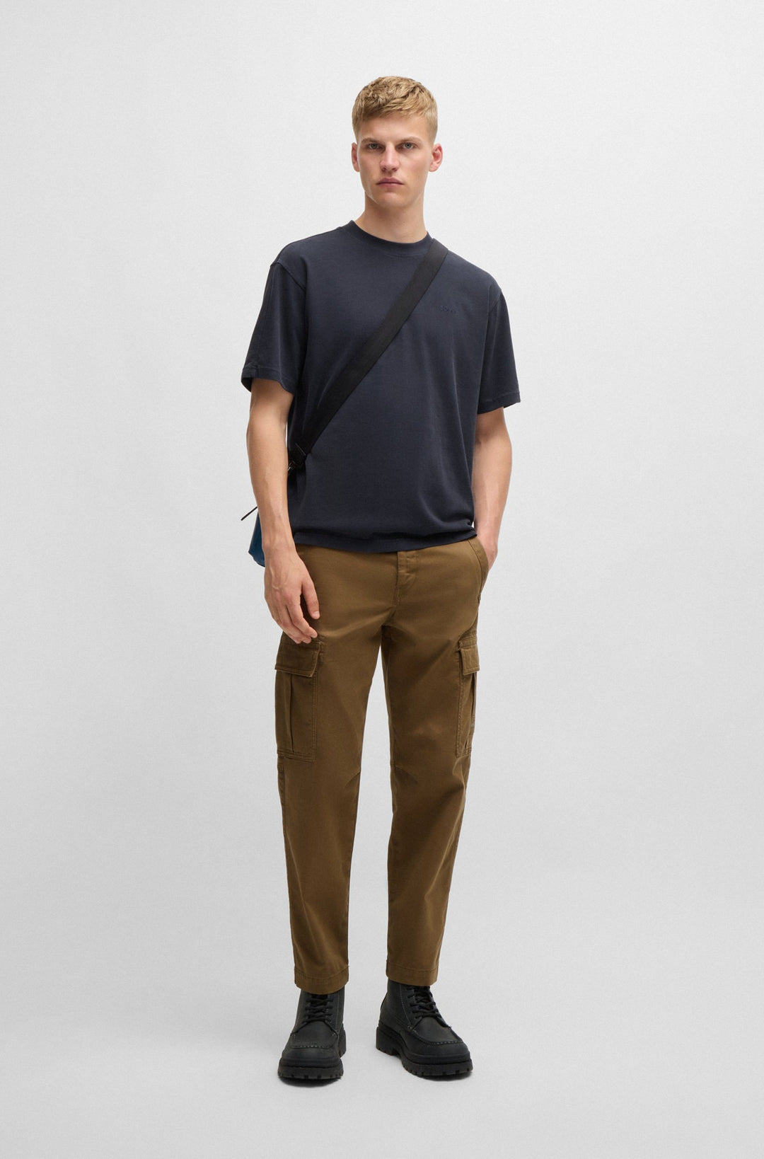 BOSS T-Shirts Relaxed Fit in Cotton - TE_PEACHMOON 10243883 01-50528468- Concorde Fashion#color_navy-404