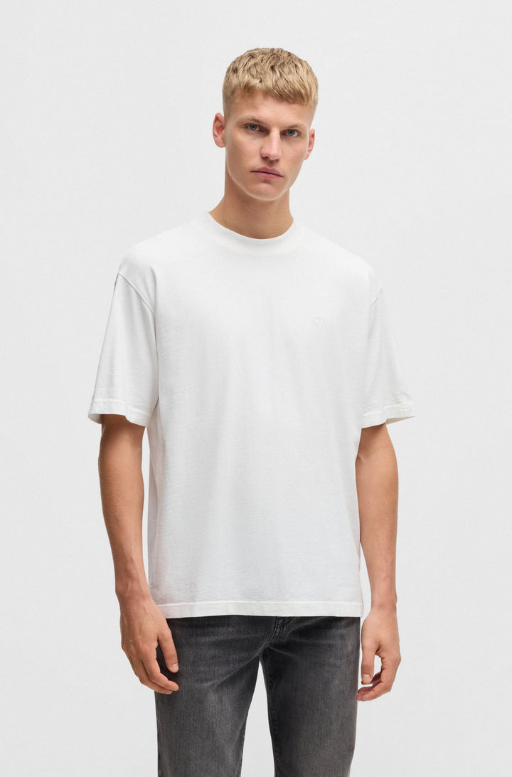 BOSS T-Shirts Relaxed Fit in Cotton - TE_PEACHMOON 10243883 01-50528468- Concorde Fashion#color_white-100