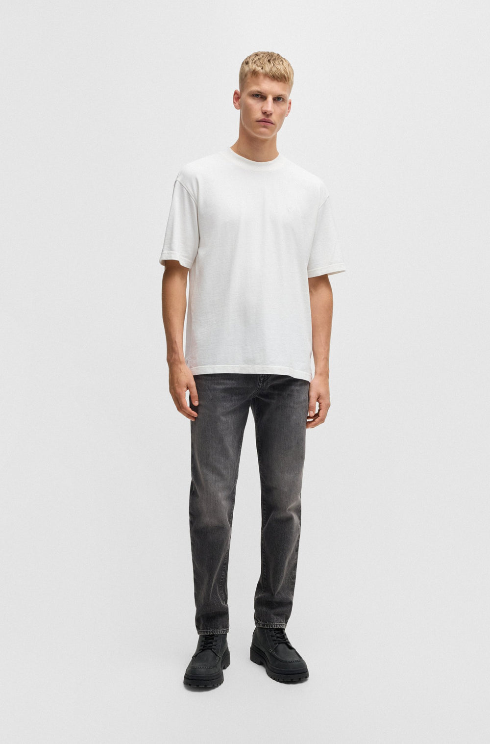 BOSS T-Shirts Relaxed Fit in Cotton - TE_PEACHMOON 10243883 01-50528468- Concorde Fashion#color_white-100