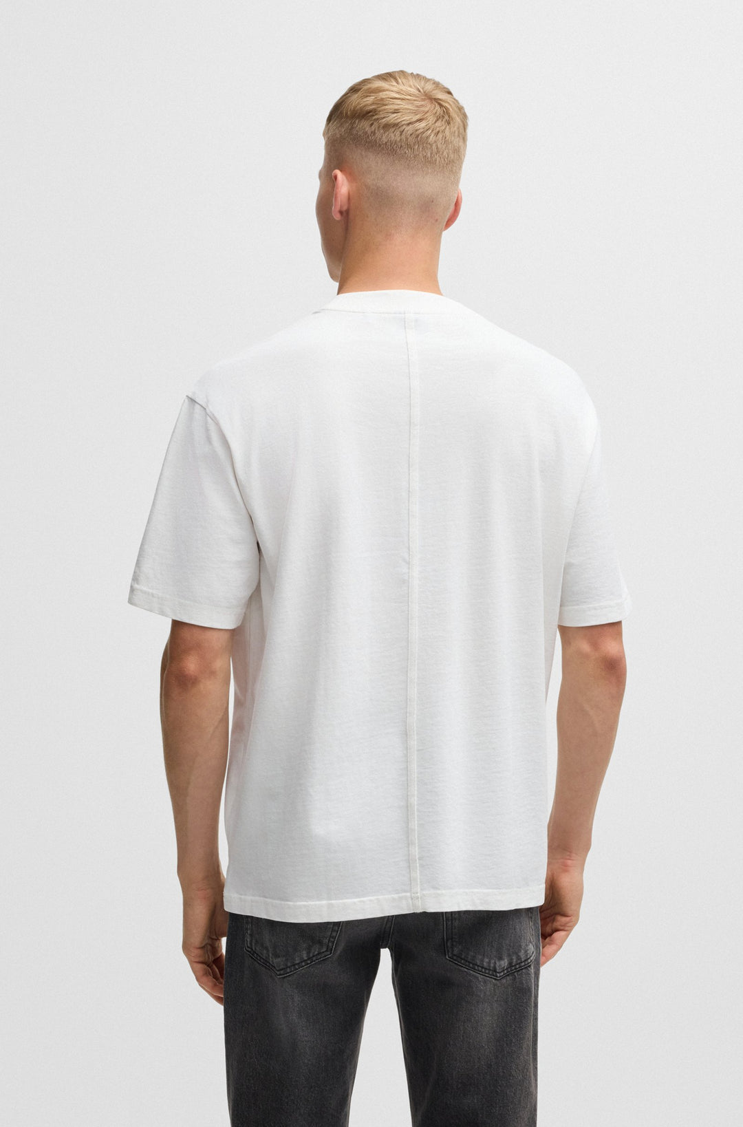 BOSS T-Shirts Relaxed Fit in Cotton - TE_PEACHMOON 10243883 01-50528468- Concorde Fashion#color_white-100