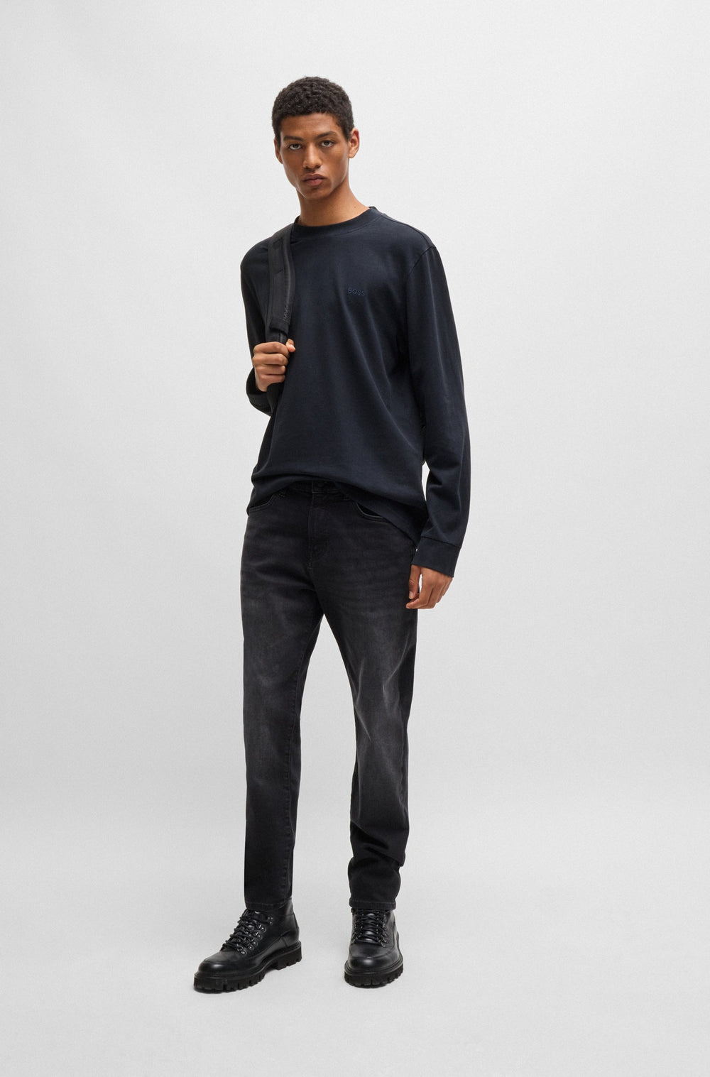 BOSS T-Shirts Relaxed Fit in Cotton - TE_PEACHLONG 10243883 01-50528475- Concorde Fashion#color_navy-404