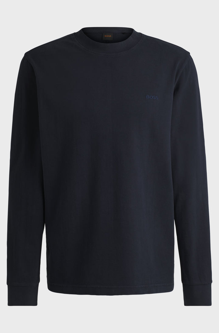 BOSS T-Shirts Relaxed Fit in Cotton - TE_PEACHLONG 10243883 01-50528475- Concorde Fashion#color_navy-404