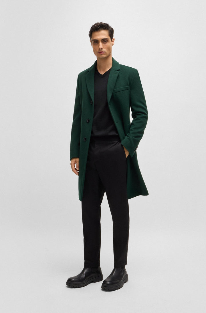 BOSS Sweaters Regular Fit in Wool - BARAM-L 10243920 01-50476363- Concorde Fashion#color_black-001