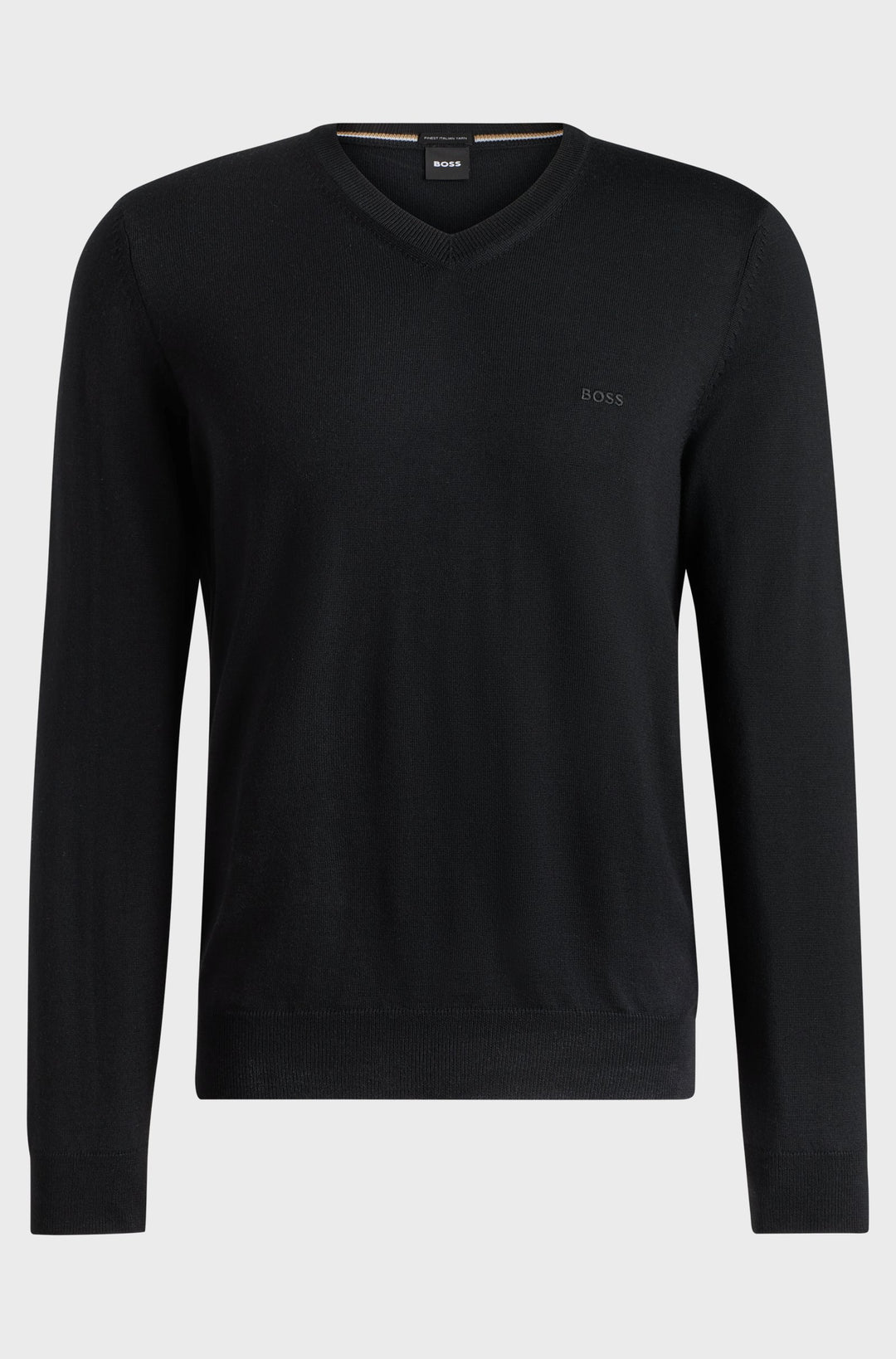 BOSS Sweaters Regular Fit in Wool - BARAM-L 10243920 01-50476363- Concorde Fashion#color_black-001