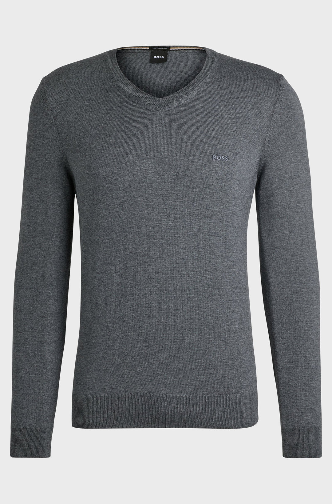 BOSS Sweaters Regular Fit in Wool - BARAM-L 10243920 01-50476363- Concorde Fashion#color_grey-030