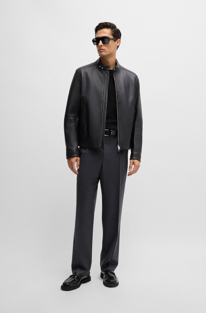 BOSS Sweaters Regular Fit in Wool - BOTTO-L 10243935 01-50476364- Concorde Fashion#color_black-001
