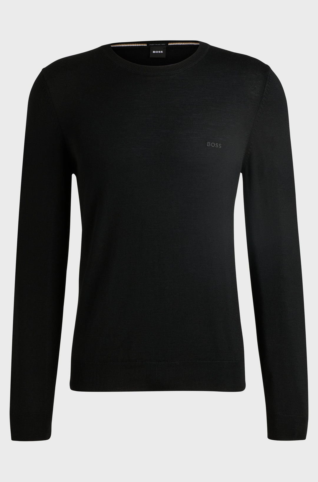 BOSS Sweaters Regular Fit in Wool - BOTTO-L 10243935 01-50476364- Concorde Fashion#color_black-001