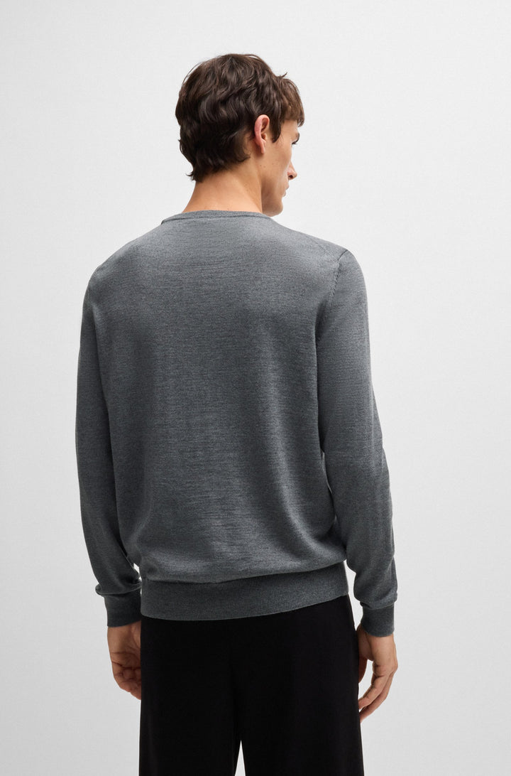 BOSS Sweaters Regular Fit in Wool - BOTTO-L 10243935 01-50476364- Concorde Fashion#color_grey-030