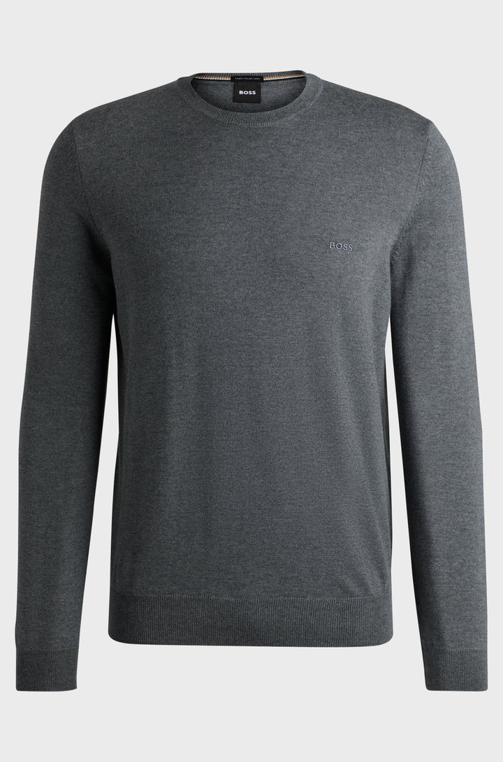 BOSS Sweaters Regular Fit in Wool - BOTTO-L 10243935 01-50476364- Concorde Fashion#color_grey-030
