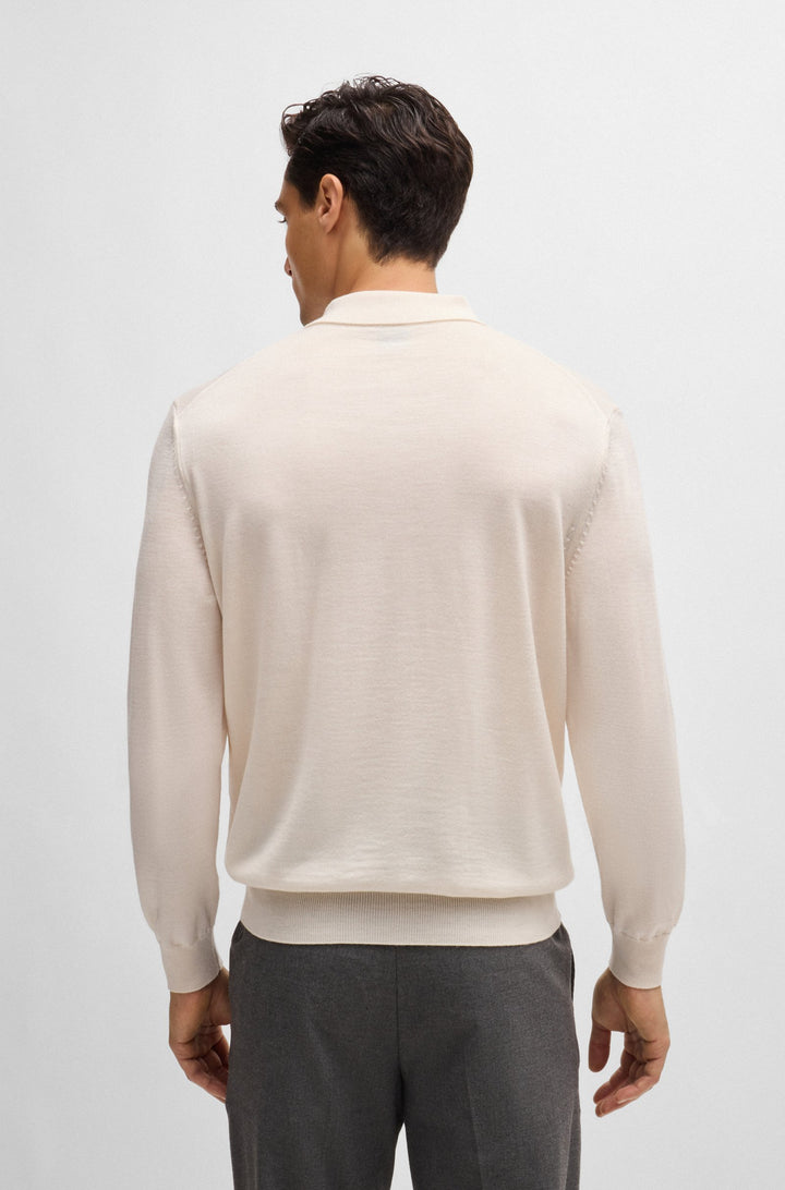 BOSS Sweaters Regular Fit in Wool - BONO-L 10243945 01-50476357- Concorde Fashion#color_white-131