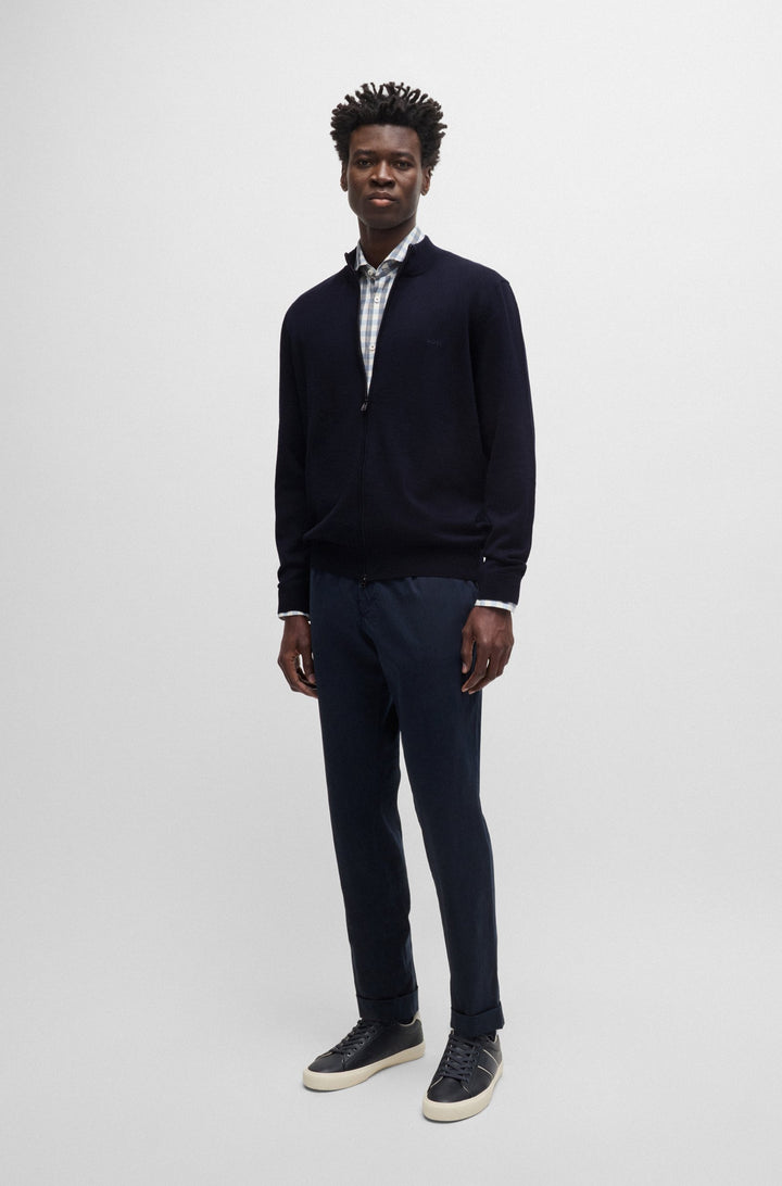 BOSS Sweaters Regular Fit in Wool - BALONSO-L 10243951 01-50476347- Concorde Fashion#color_navy-404