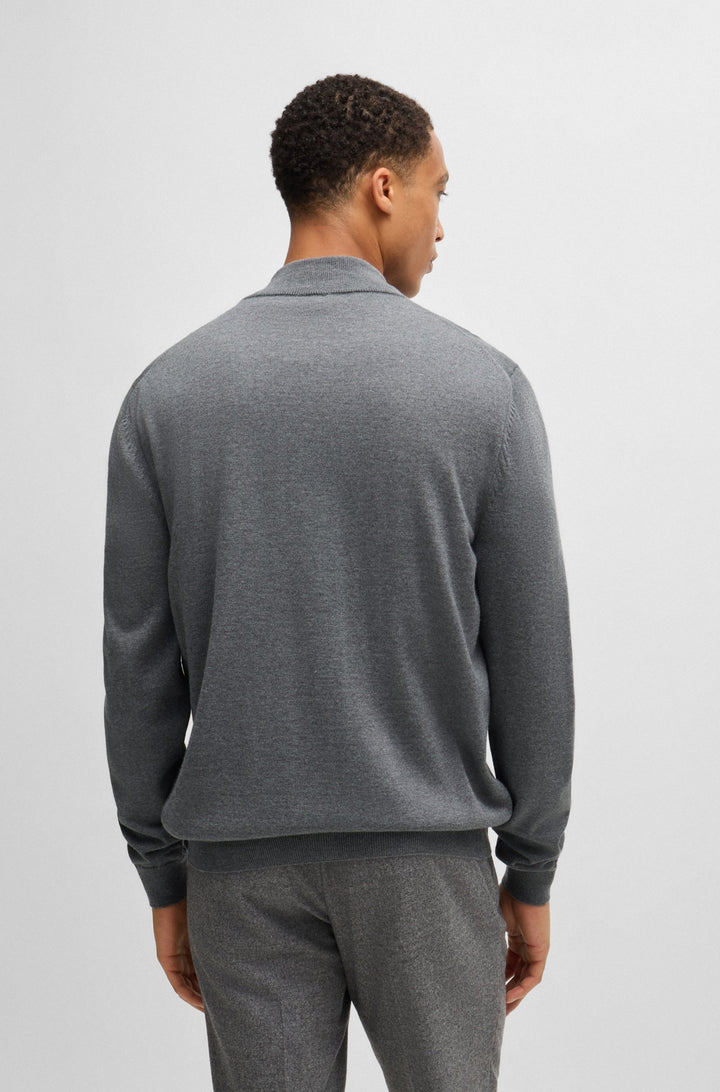 BOSS Sweaters Regular Fit in Wool - BALONSO-L 10243951 01-50476347- Concorde Fashion#color_grey-030