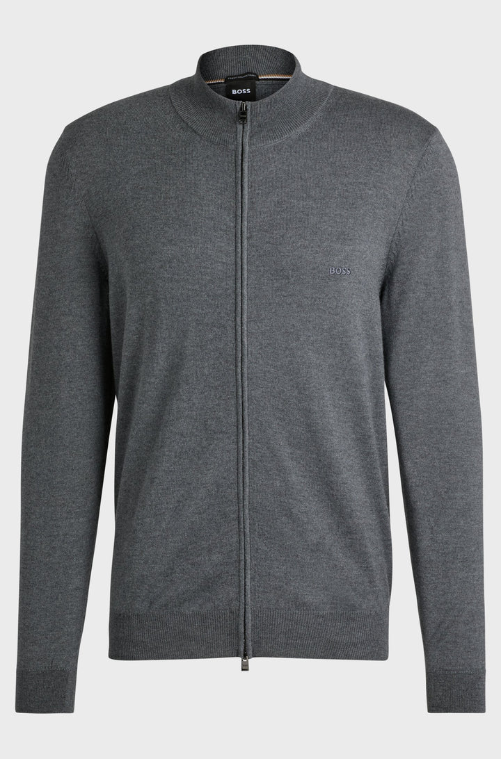 BOSS Sweaters Regular Fit in Wool - BALONSO-L 10243951 01-50476347- Concorde Fashion#color_grey-030