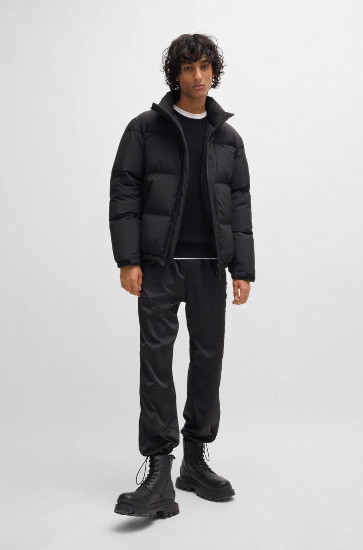 HUGO Sweaters Regular Fit in Wool - SAN CEDRIC-M1 10244128 01-50476832- Concorde Fashion#color_black-001