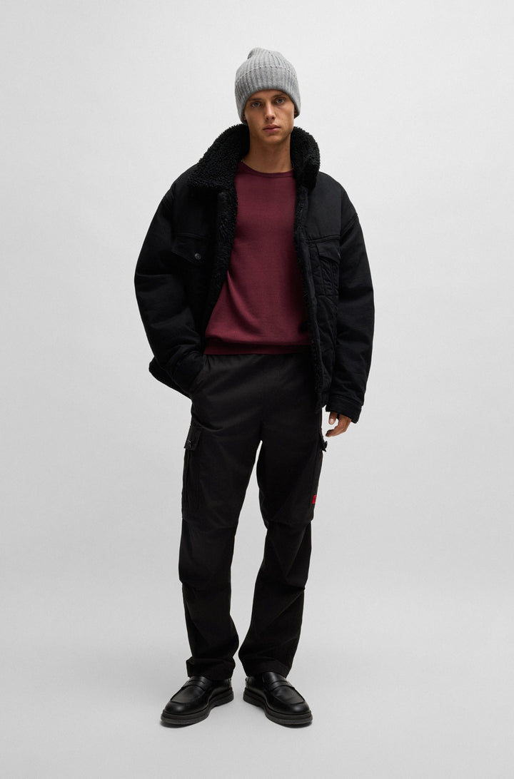 HUGO Sweaters Regular Fit in Wool - SAN CEDRIC-M1 10244128 01-50476832- Concorde Fashion#color_pink-654