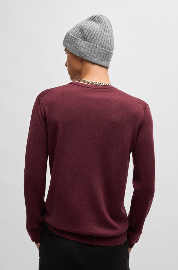 HUGO Sweaters Regular Fit in Wool - SAN CEDRIC-M1 10244128 01-50476832- Concorde Fashion#color_pink-654