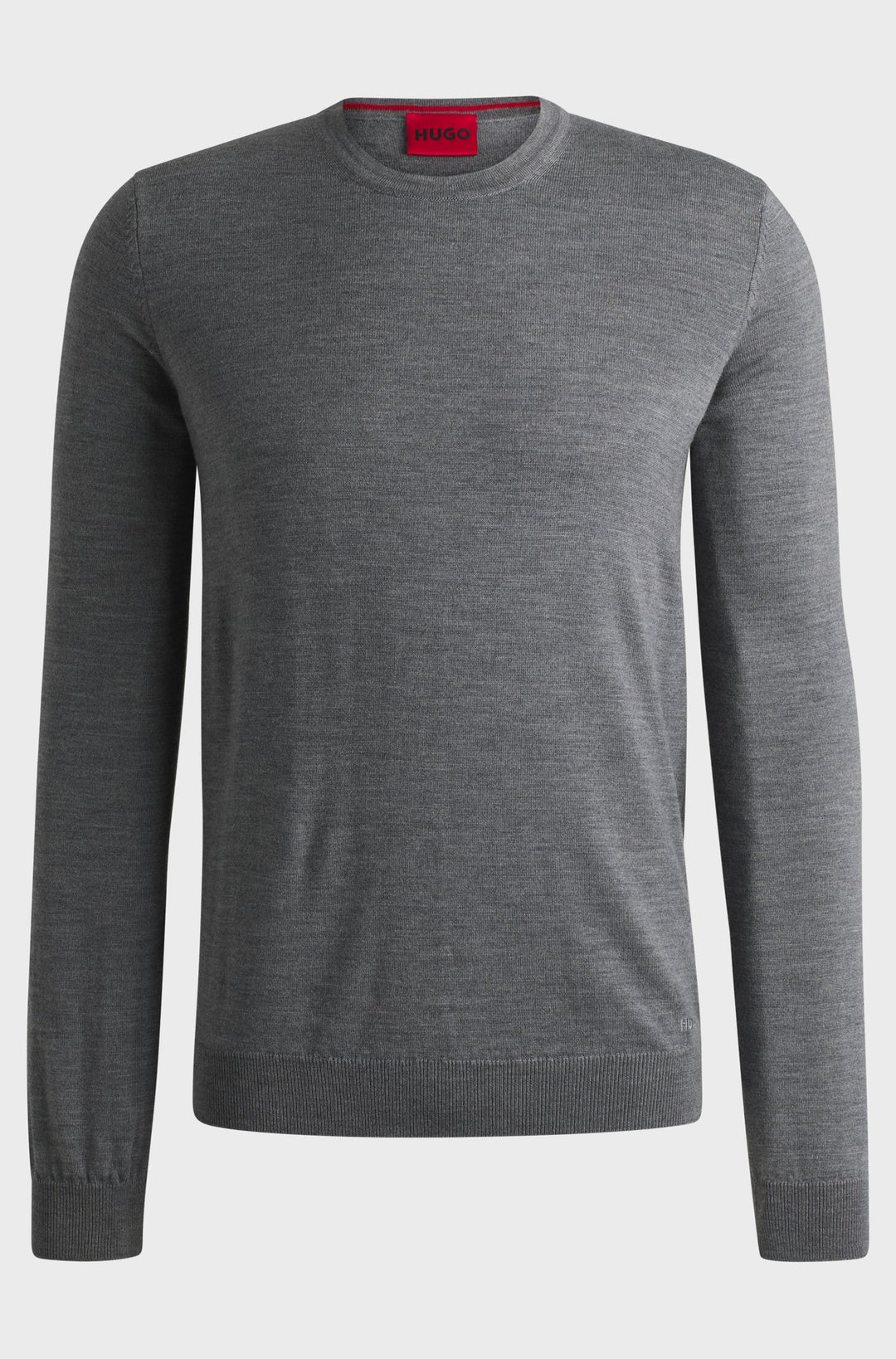 HUGO Sweaters Regular Fit in Wool - SAN CEDRIC-M1 10244128 01-50476832- Concorde Fashion#color_grey-034