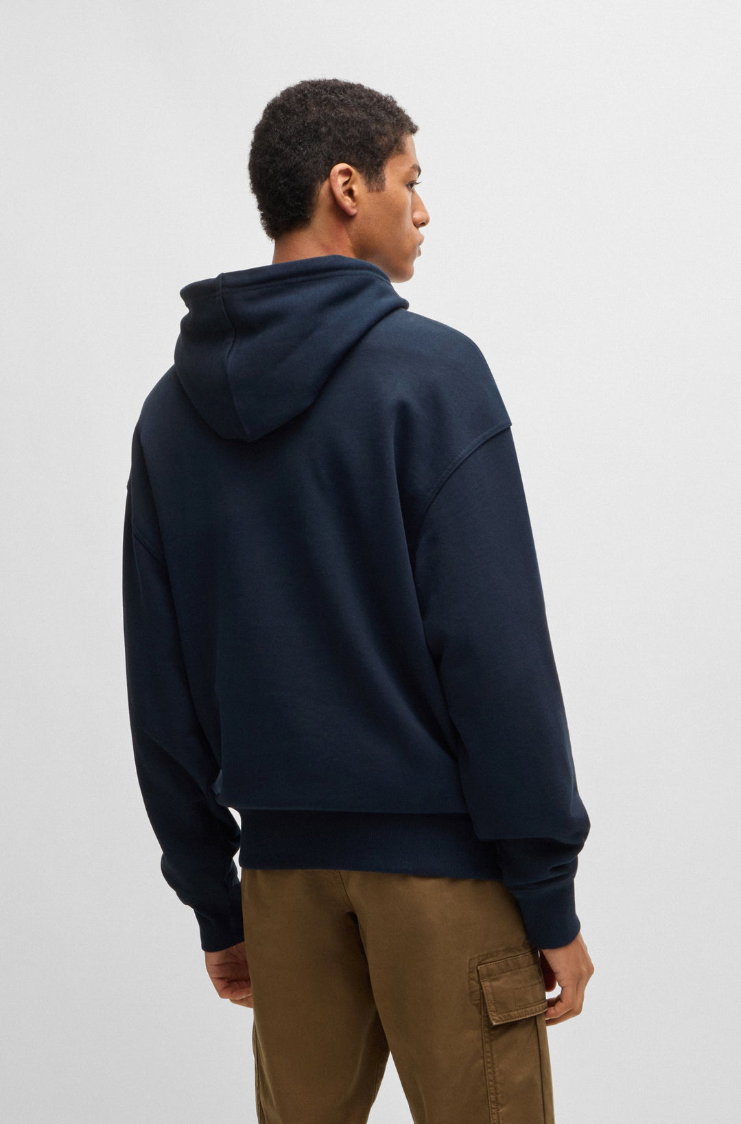 BOSS Hoodies Regular Fit in Cotton - WESMALLHOOD 10244192 01-50514530- Concorde Fashion#color_navy-404