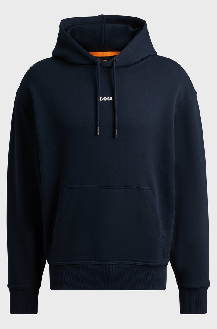 BOSS Hoodies Regular Fit in Cotton - WESMALLHOOD 10244192 01-50514530- Concorde Fashion#color_navy-404