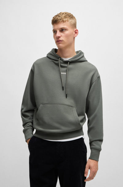 BOSS Hoodies Regular Fit in Cotton - WESMALLHOOD 10244192 01-50514530- Concorde Fashion#color_grey-076