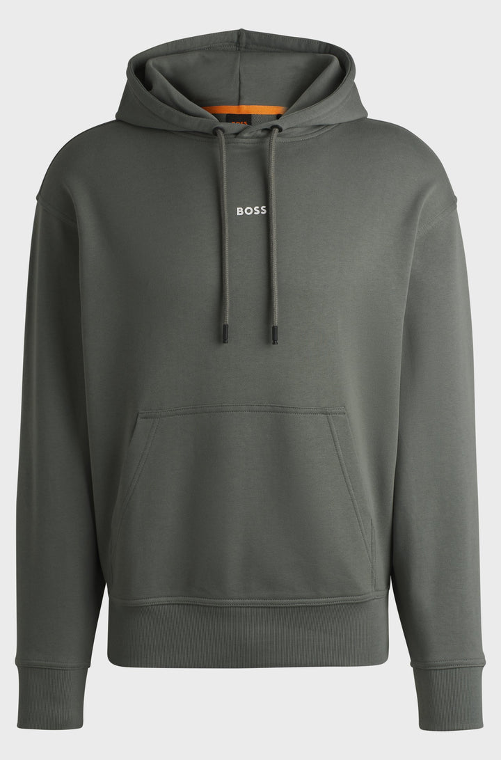 BOSS Hoodies Regular Fit in Cotton - WESMALLHOOD 10244192 01-50514530- Concorde Fashion#color_grey-076