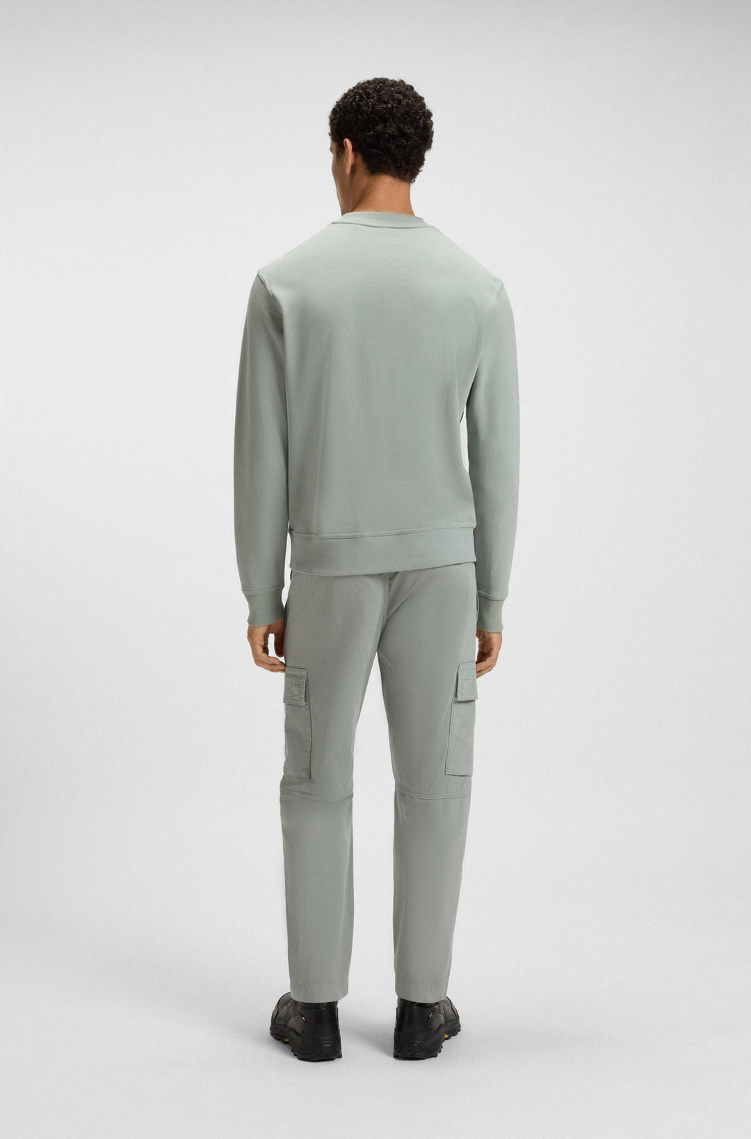 BOSS Sweatshirts Relaxed Fit in Cotton - WESMALLCREW 10244192 01-50514541- Concorde Fashion#color_green-351