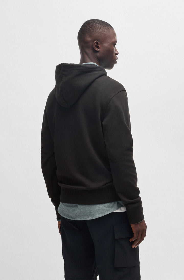 BOSS Hoodies Relaxed Fit in Cotton - WEBASIC_HOOD 10244192 01-50523074- Concorde Fashion#color_black-001