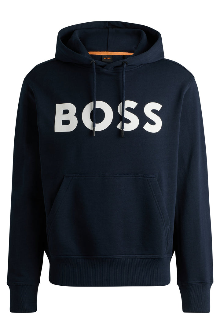 BOSS Hoodies Relaxed Fit in Cotton - WEBASIC_HOOD 10244192 01-50523074- Concorde Fashion#color_navy-404