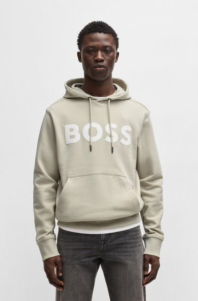BOSS Hoodies Relaxed Fit in Cotton - WEBASIC_HOOD 10244192 01-50523074- Concorde Fashion#color_beige-271