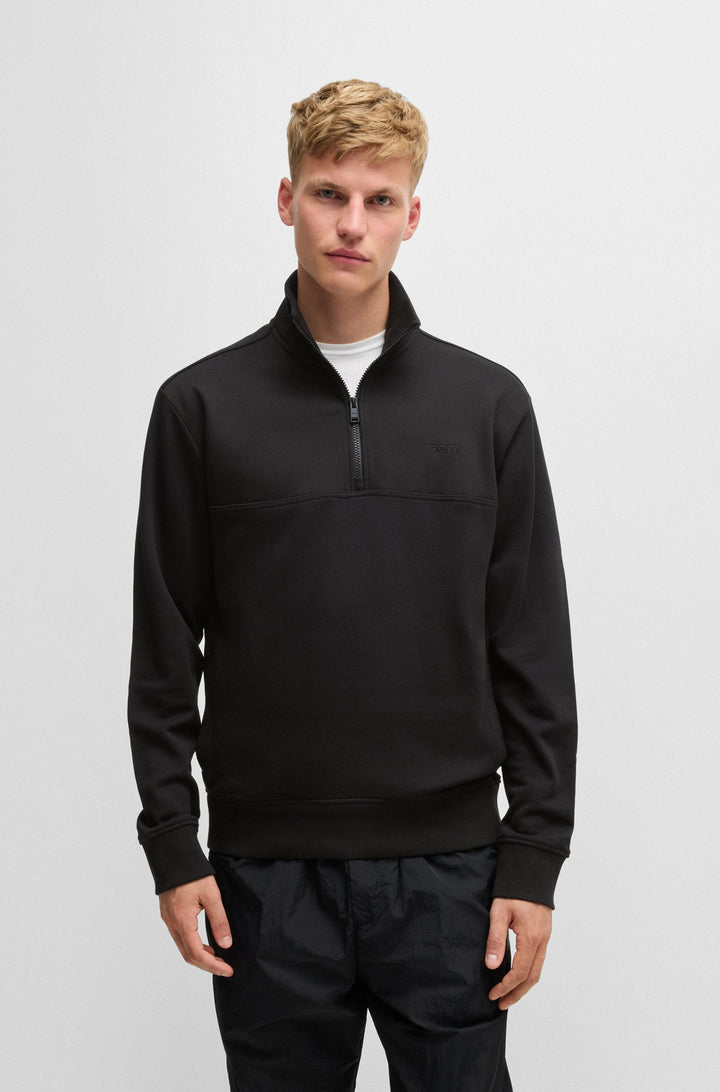 BOSS Sweatshirts Relaxed Fit in Cotton - ZE_COURDUROY 10244192 01-50528476- Concorde Fashion#color_black-001