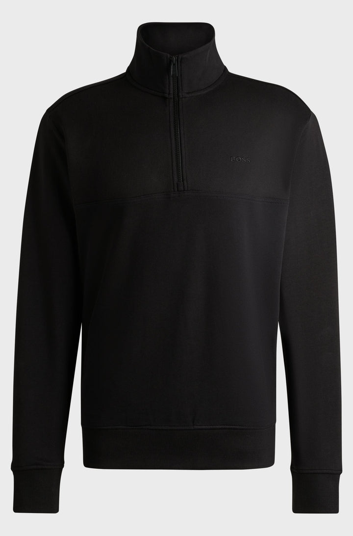 BOSS Sweatshirts Relaxed Fit in Cotton - ZE_COURDUROY 10244192 01-50528476- Concorde Fashion#color_black-001