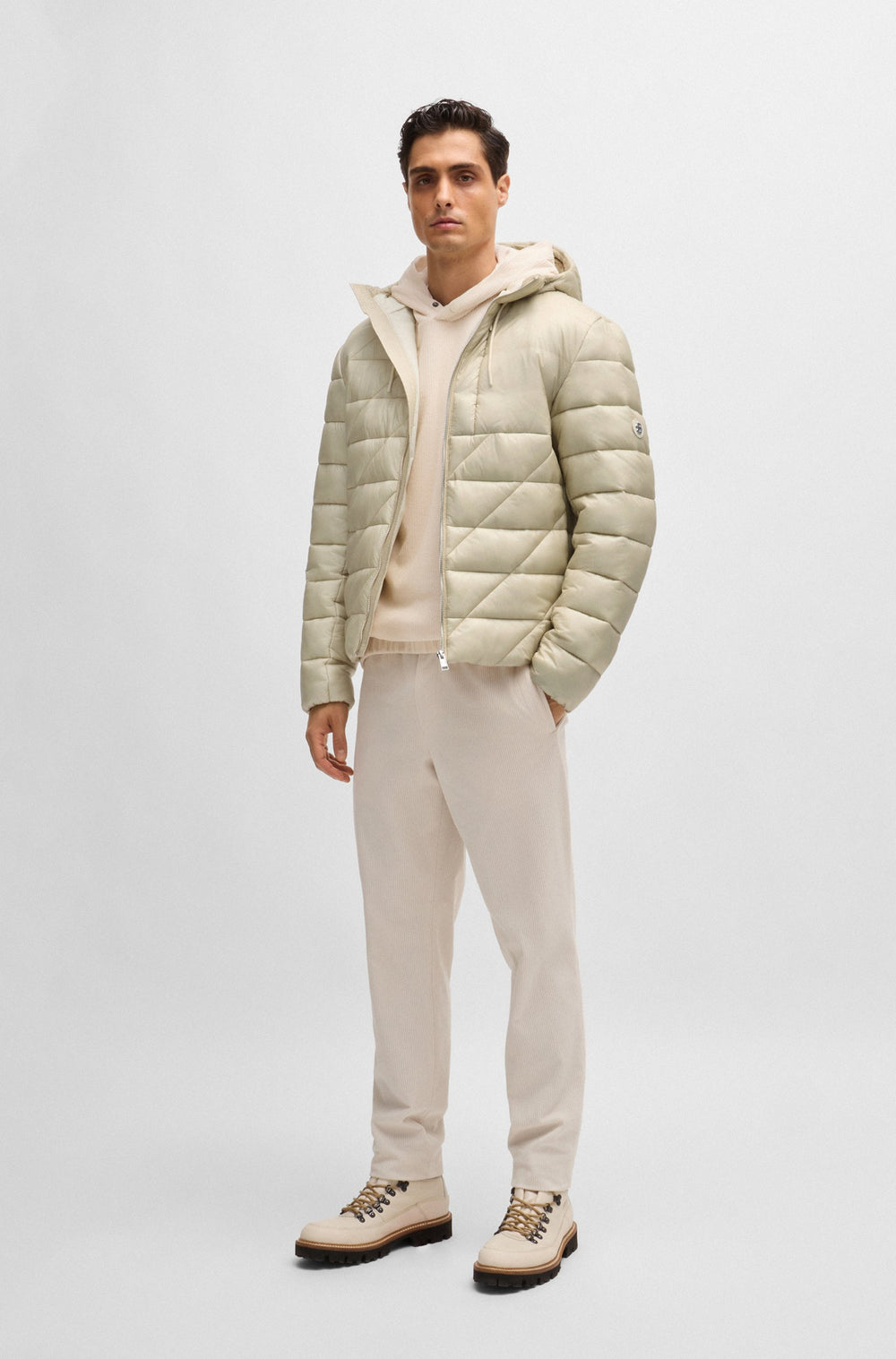 BOSS Casual Jackets Regular Fit in Nylon - C-CALLEAS 10244396 01-50524648- Concorde Fashion#color_white-131