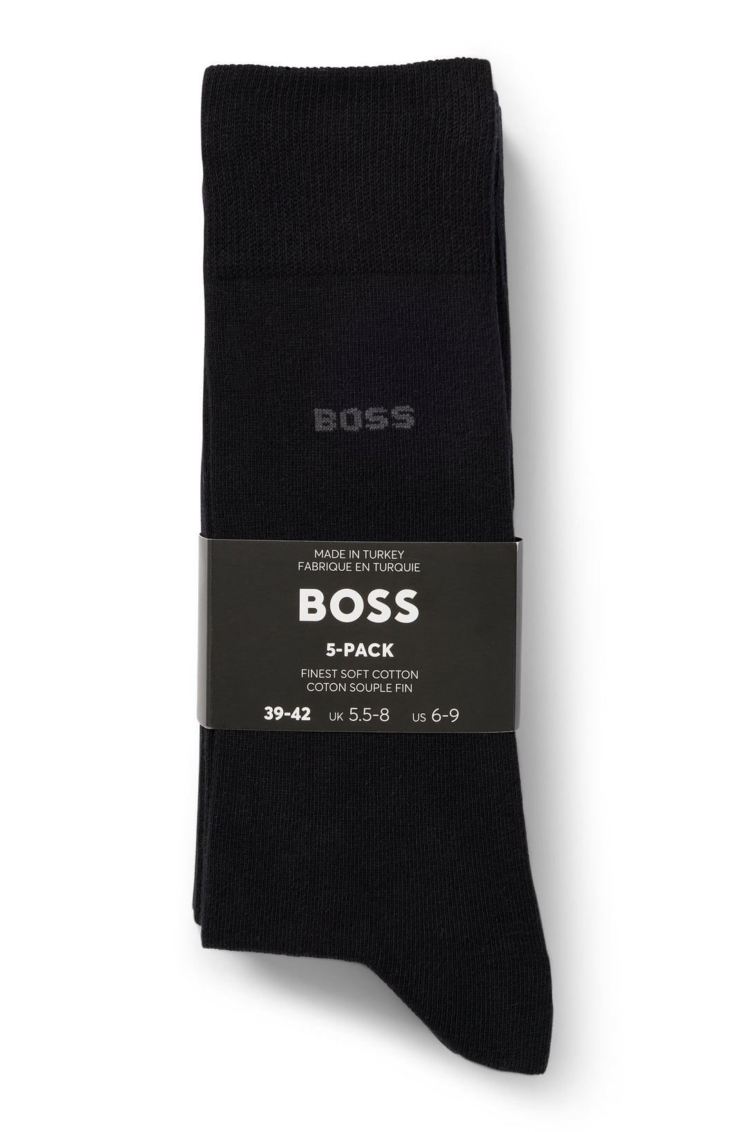 BOSS Socks in Cotton Mix - 5P RS UNI COLOR CC 10244642 01-50478221 - Concorde Fashion#color_black-001