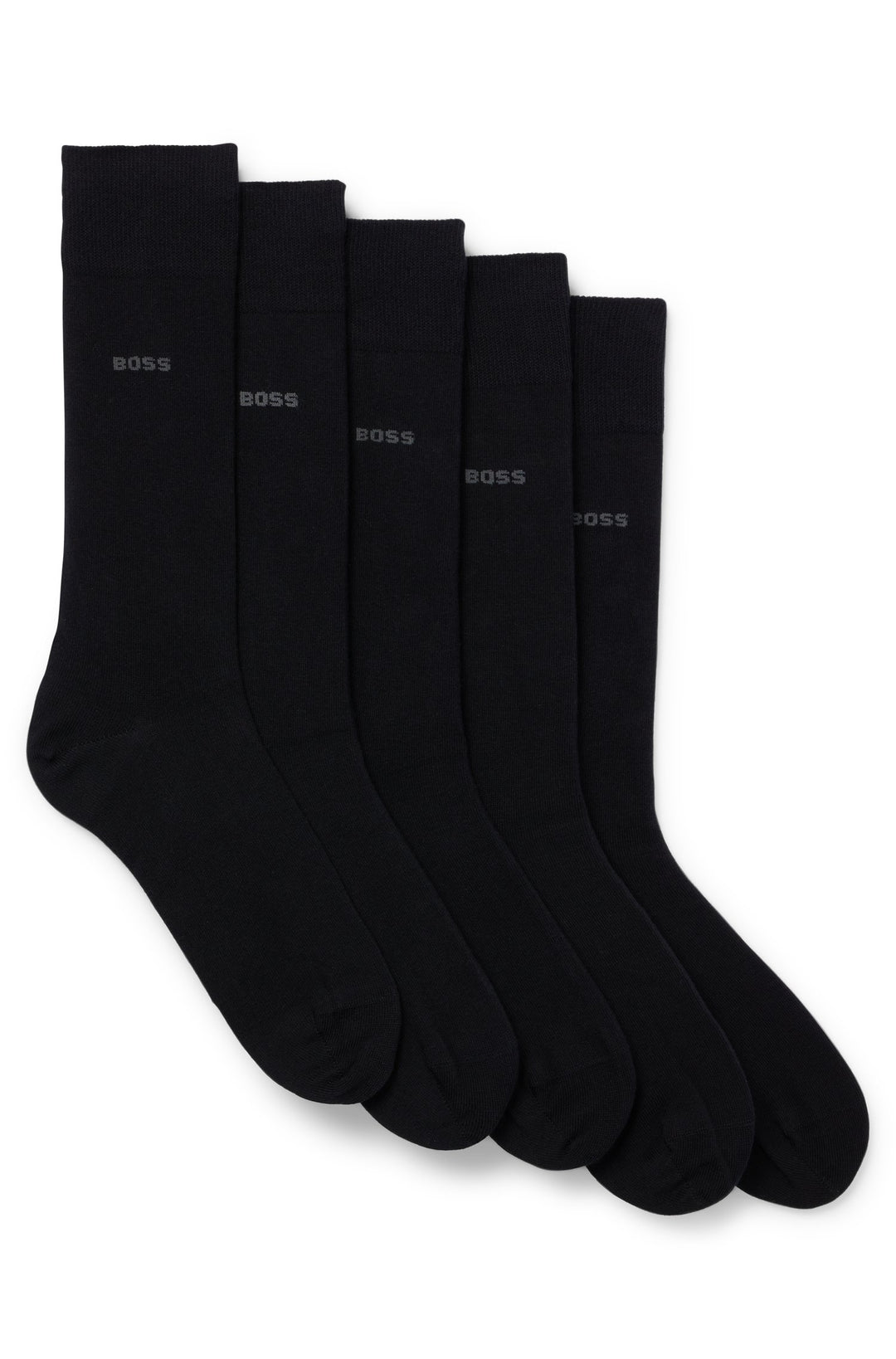 BOSS Socks in Cotton Mix - 5P RS UNI COLOR CC 10244642 01-50478221 - Concorde Fashion#color_black-001