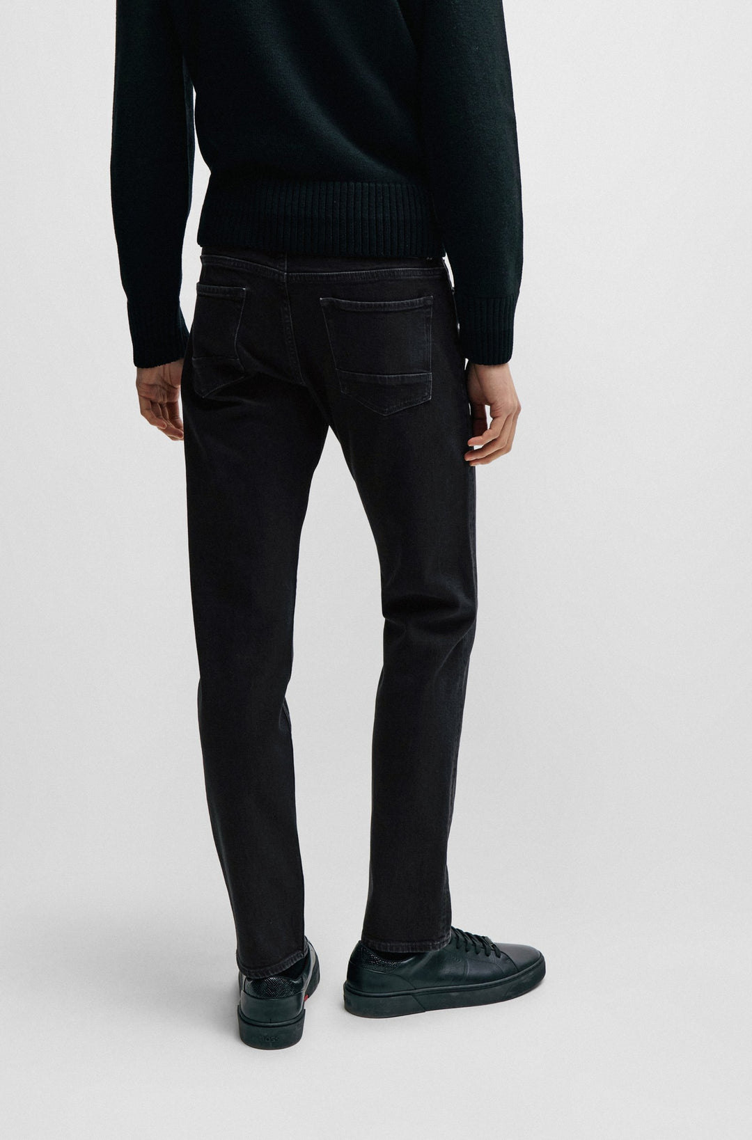 BOSS Slim Fit Jeans in Cotton Mix - DELAWARE3-1EDGE_CNY 10244667 02-50508408- Concorde Fashion#color_charcoal-016