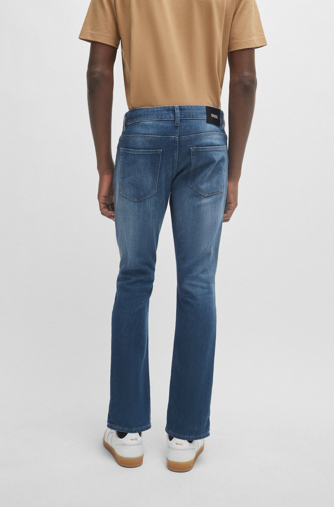 BOSS Slim Fit Jeans in Cotton Mix - DELAWARE3-1 10244771 01-50509445- Concorde Fashion#color_blue-422
