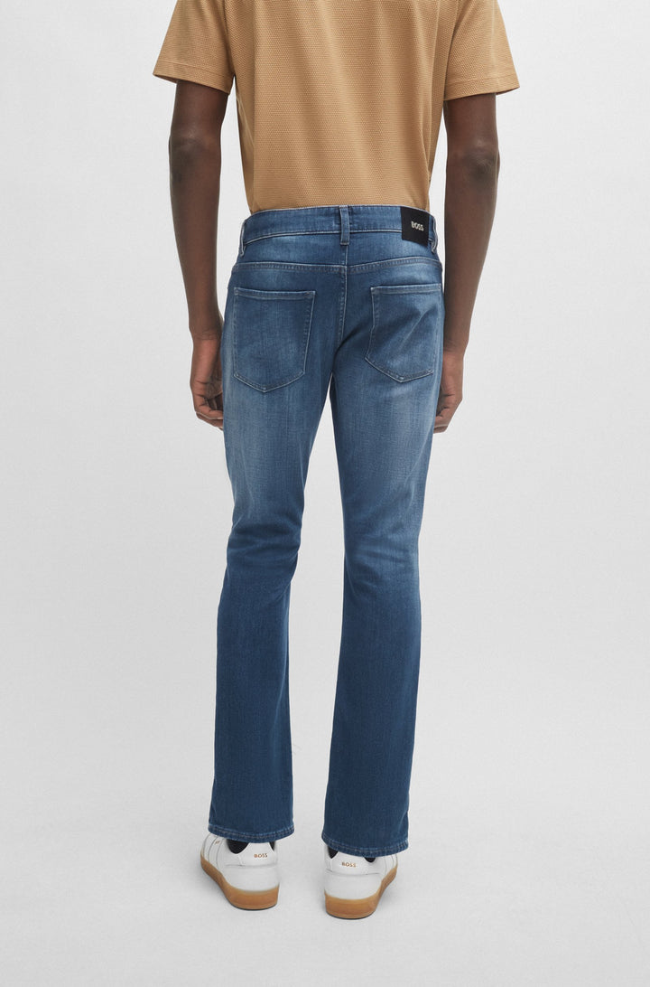 BOSS Slim Fit Jeans in Cotton Mix - DELAWARE3-1 10244771 01-50509445- Concorde Fashion#color_blue-422