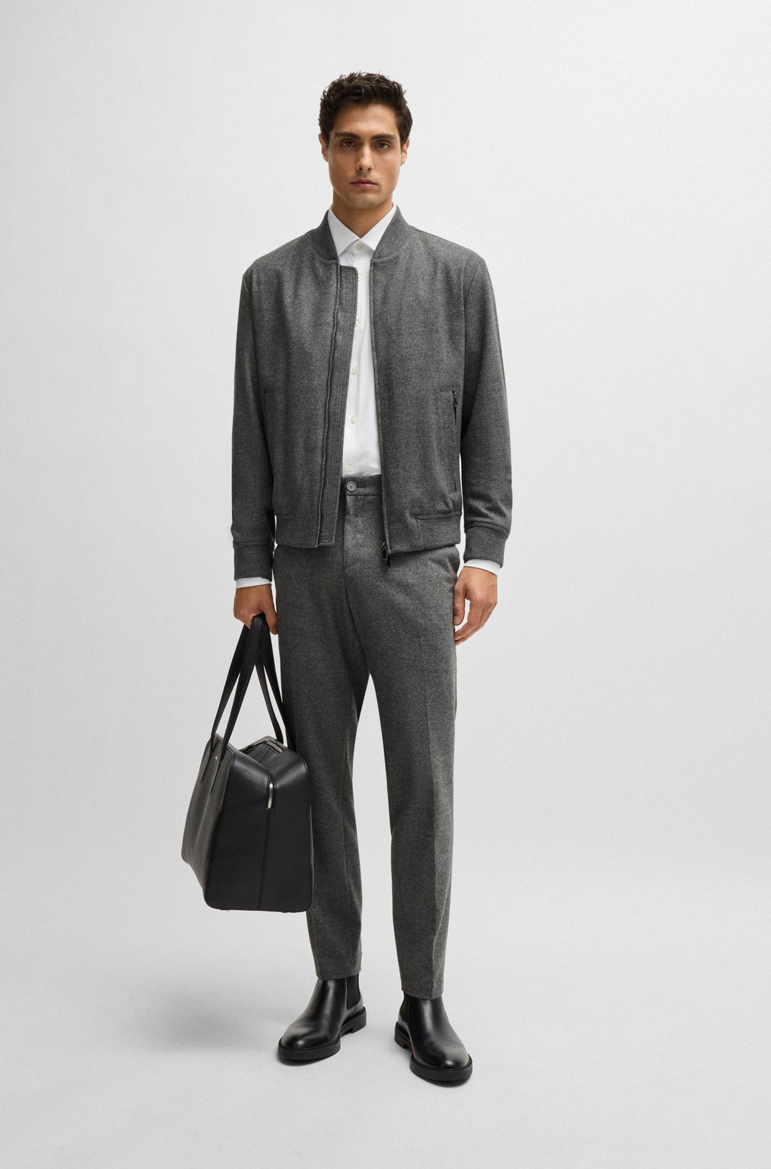 BOSS Blazers Slim Fit in Wool Mix - P-HANRY-BMB-234 10244939 01-50502547- Concorde Fashion#color_silver-042