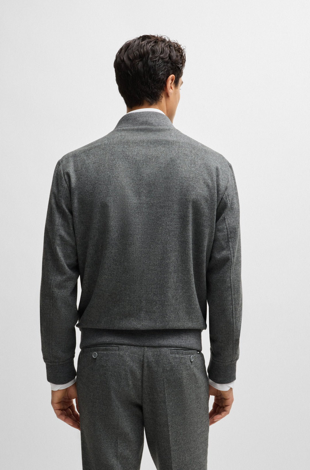 BOSS Blazers Slim Fit in Wool Mix - P-HANRY-BMB-234 10244939 01-50502547- Concorde Fashion#color_silver-042