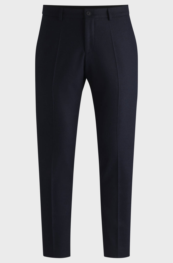 BOSS Trousers Slim Fit in Wool Mix - P-GENIUS-CW-WG-244 10244939 01-50530644- Concorde Fashion#color_navy-405