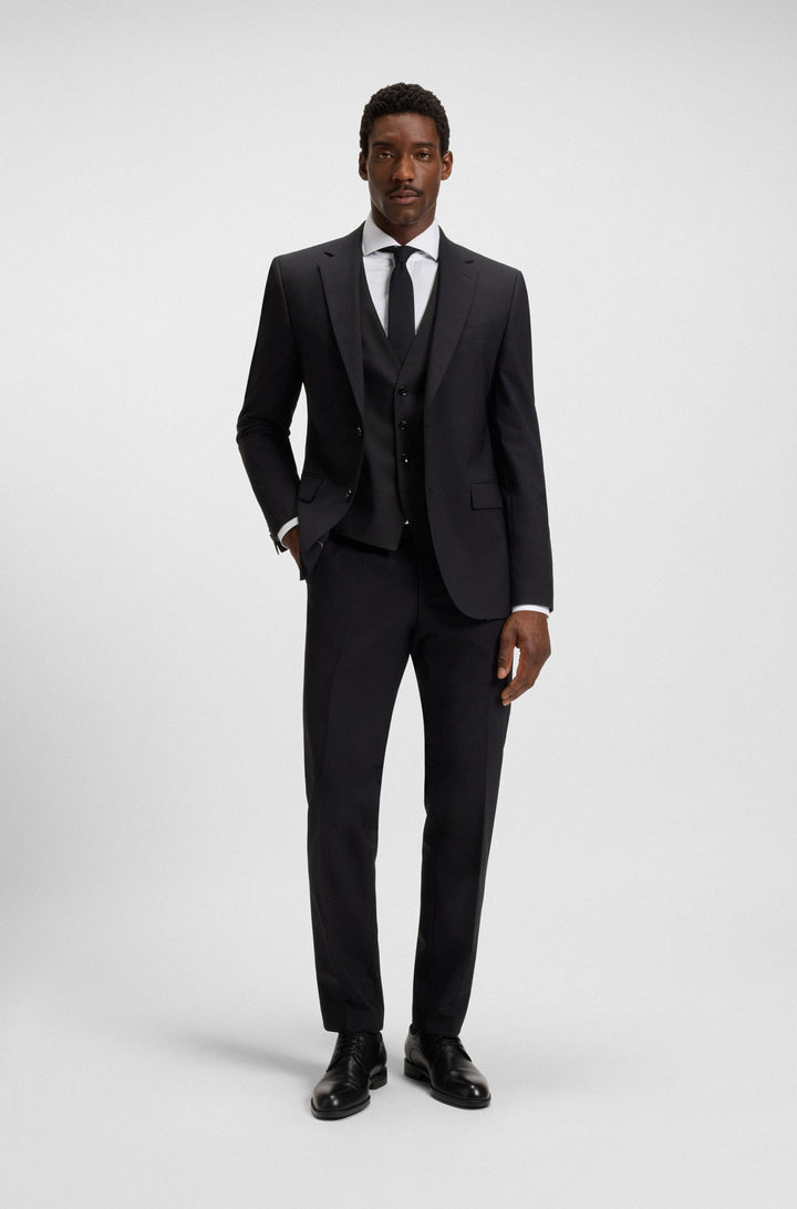 BOSS Vests Slim Fit - H-HUGE-VEST-MM-224 50479995- Concorde Fashion#color_black-001