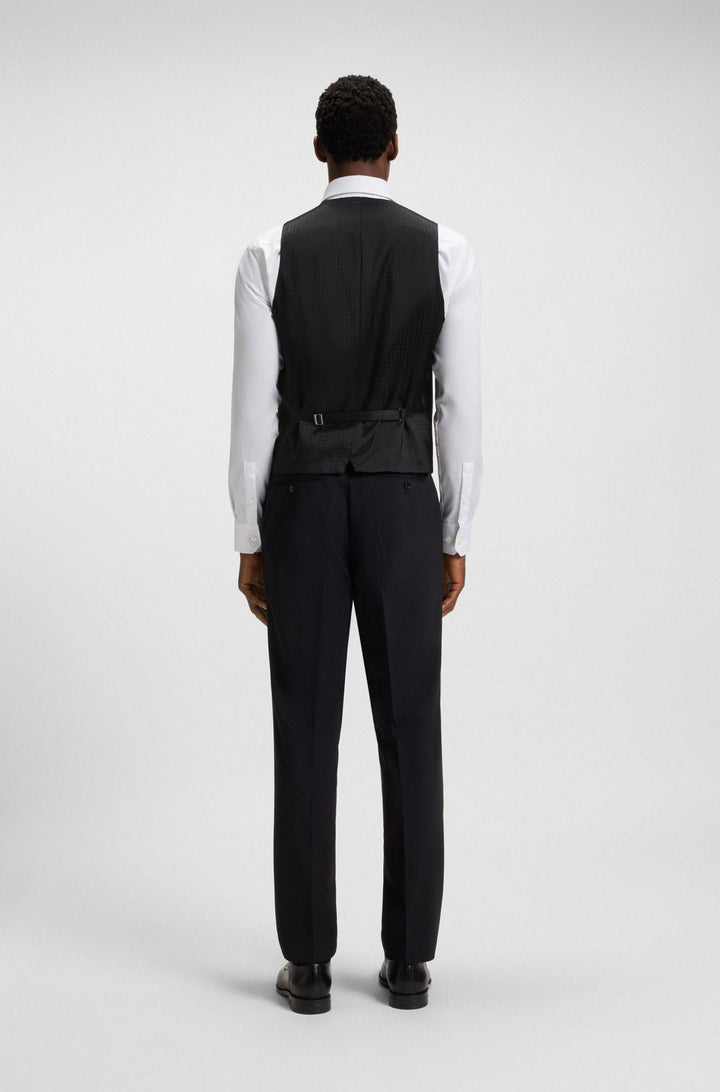 BOSS Vests Slim Fit - H-HUGE-VEST-MM-224 50479995- Concorde Fashion#color_black-001